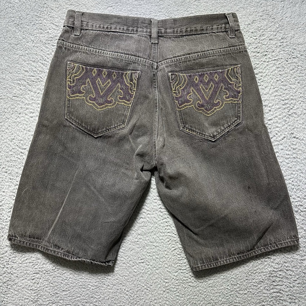 Avirex Shorts Mens Size 36 Gray Wide Leg Baggy Streetwear Hip Hop Rap‎ Skater